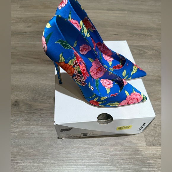 Aldo Shoes - Aldo Blue and Pink Heels Vibrant Design